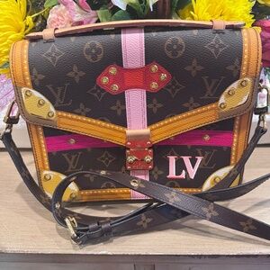 Louis Vuitton LV 2018 Monogram Summer Trunks Pochette Metis Handbag Crossbody